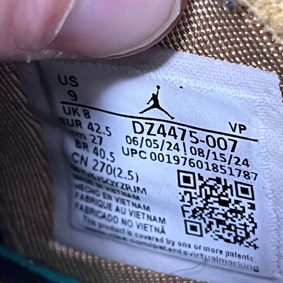Nike Air Jordan Jumpman MVP Black Metallic Gold Shoes Mens Size 9 DZ4475-007 main image 7
